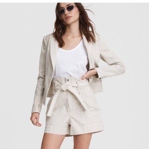 Rag and Bone Striped Linen Shorts